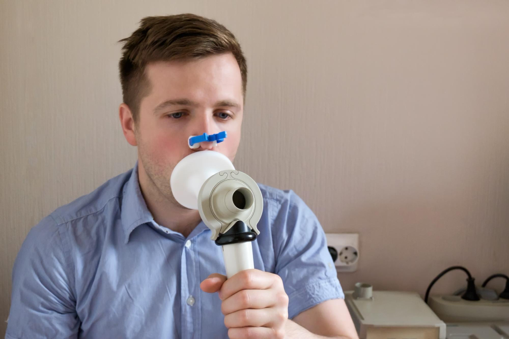 Breathing test for lungs
